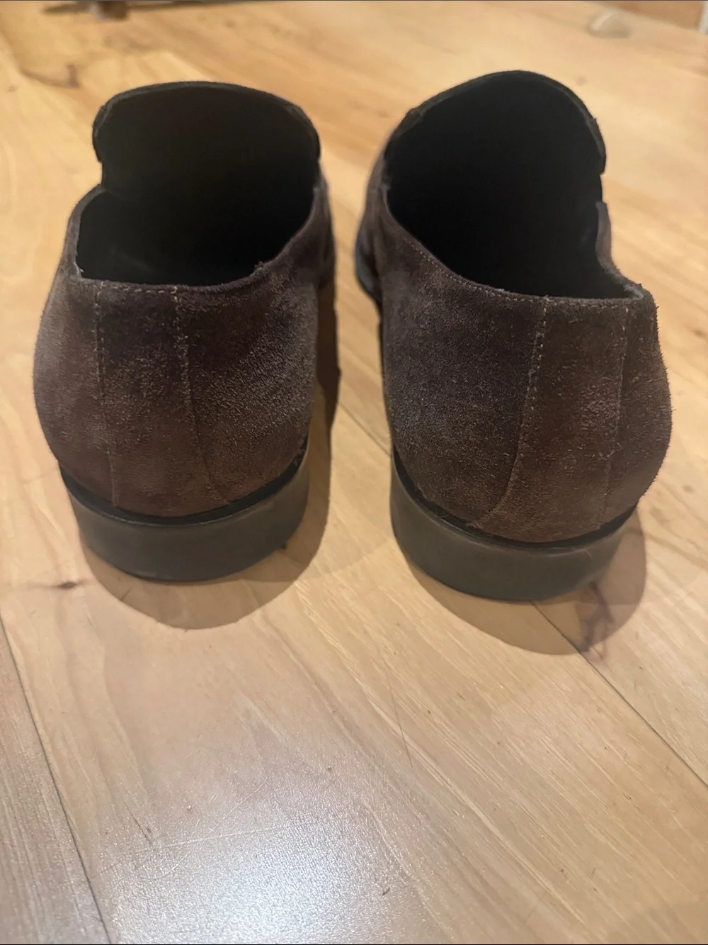 Bruno Magli Dark Brown Suede Slip-On Loafers size 11